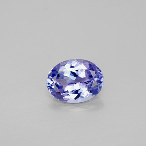 Tanzanita azul natural de 1,43 ct, corte óvalo, VVS