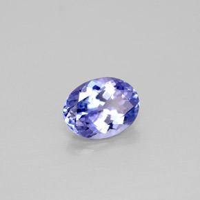 Tanzanita azul natural de 1,43 ct, corte óvalo, VVS