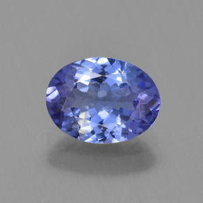 Tanzanita azul natural de 1,24 ct, corte óvalo, VVS