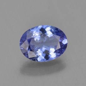 Tanzanita azul natural de 1,24 ct, corte óvalo, VVS