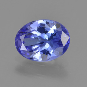 Tanzanita azul natural de 1,22 ct, corte óvalo, VVS