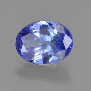 Tanzanita azul natural de 1,22 ct, corte óvalo, VVS