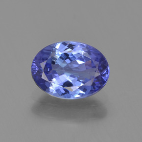 Tanzanita azul natural de 1,20 ct, corte óvalo, VVS