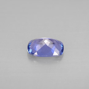 Tanzanita azul natural de 1,07 ct, corte cojín, VVS-VS