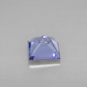 Tanzanita azul natural de 0,91 ct, cuadrado, VVS-VS