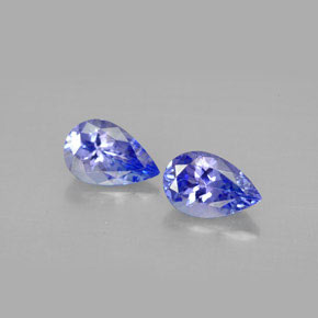 Gemas de tanzanita violeta natural de  ct, en forma de pera, VVS-VS