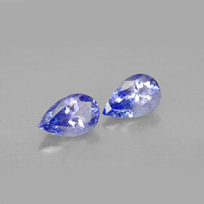 Gemas de tanzanita violeta natural de  ct, en forma de pera, VVS-VS