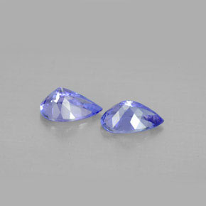 Gemas de tanzanita violeta natural de  ct, en forma de pera, VVS-VS