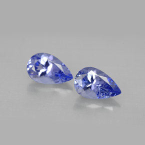 Gemas de tanzanita violeta natural de  ct, en forma de pera, VVS-VS