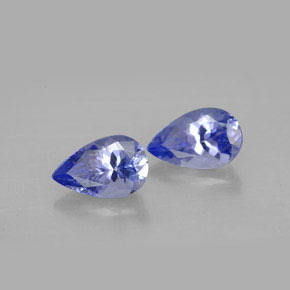 Gemas de tanzanita violeta natural de  ct, en forma de pera, VVS-VS
