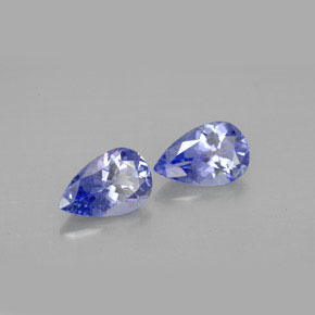 Gemas de tanzanita violeta natural de  ct, en forma de pera, VVS-VS