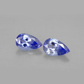 Gemas de tanzanita violeta natural de  ct, en forma de pera, VVS-VS