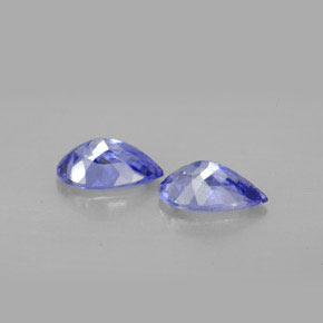 Gemas de tanzanita violeta natural de  ct, en forma de pera, VVS-VS
