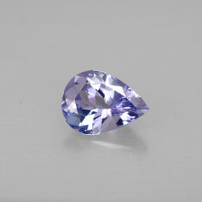 Tanzanita violeta natural de 1,04 ct, en forma de pera, VVS
