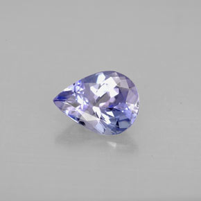 Tanzanita violeta natural de 1,04 ct, en forma de pera, VVS