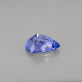 Tanzanita violeta natural de 0,94 ct, en forma de pera, VVS-VS