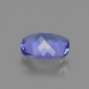 Tanzanita azul natural de 1,28 ct, corte cojín, VS