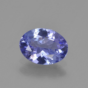 Tanzanita azul natural de 1,06 ct, corte óvalo, VS