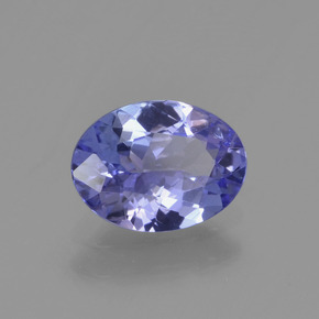 Tanzanita azul natural de 1,06 ct, corte óvalo, VS