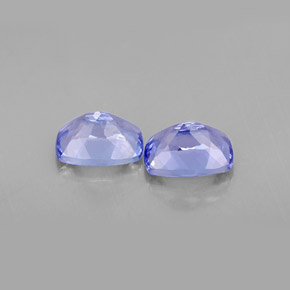 Gemas de tanzanita violeta natural de  ct, corte cojín, VVS