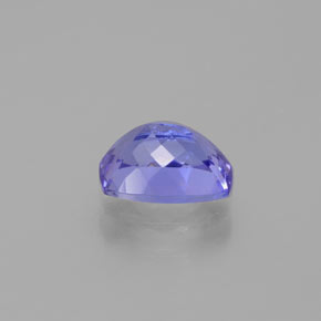 Tanzanita violeta natural de 0,96 ct, corte cojín, VVS