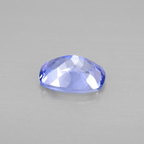 Tanzanita violeta natural de 0,93 ct, corte cojín, VVS