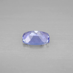 Tanzanita violeta natural de 0,82 ct, corte cojín, VVS-VS