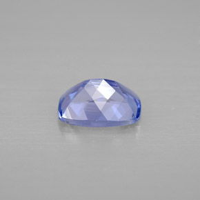 Tanzanita azul natural de 0,95 ct, corte cojín, VVS-VS