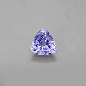 Tanzanita violeta natural de 0,63 ct, trillón, VS