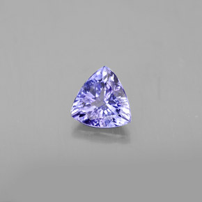 Tanzanita violeta natural de 0,63 ct, trillón, VS