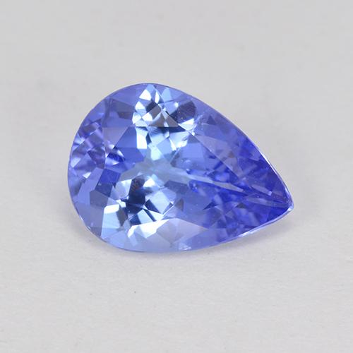 Tanzanita azul natural de 1,04 ct, en forma de pera, VS