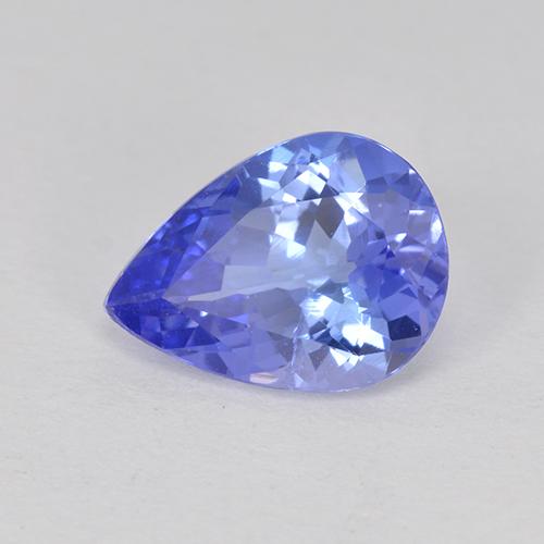 Tanzanita azul natural de 1,04 ct, en forma de pera, VS