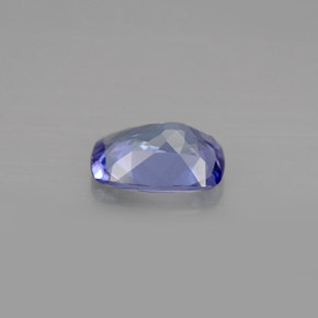 Tanzanita violeta natural de 0,86 ct, corte cojín, VVS-VS