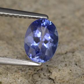 Tanzanita azul natural de 1,42 ct, corte óvalo, VS
