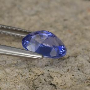Tanzanita azul natural de 1,42 ct, corte óvalo, VS
