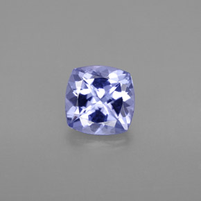 Tanzanita azul natural de 1,04 ct, corte cojín, VVS-VS