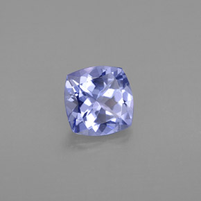Tanzanita azul natural de 1,04 ct, corte cojín, VVS-VS