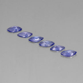 Gemas de tanzanita Azul violeta natural de 1.86 ct, Marquesa, VVS-VS