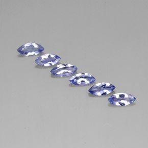 Gemas de tanzanita Intense Blue  natural de 1.72 ct, Marquesa, VVS-VS