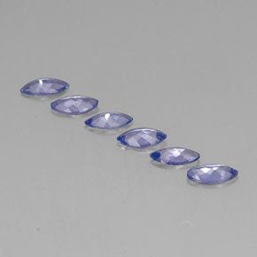 Gemas de tanzanita azul natural de 1,80 ct, marquesa, VVS-VS