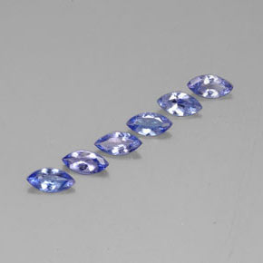 Gemas de tanzanita azul natural de 1,82 ct, marquesa, VVS-VS