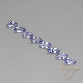 Gemas de tanzanita Azul marino medio natural de 2.31 ct, Marquesa, VVS-VS