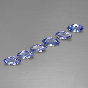 Gemas de tanzanita azul natural de 1,78 ct, marquesa, VVS-VS