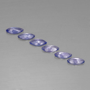 Gemas de tanzanita azul natural de  ct, marquesa, VVS-VS