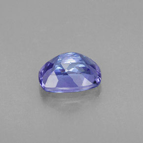 Tanzanita azul natural de 0,96 ct, corte cojín, VS