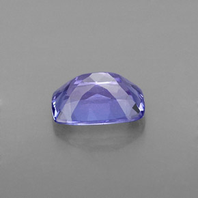Tanzanita azul natural de 1,20 ct, corte cojín, VVS