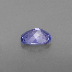 Tanzanita azul natural de 0,81 ct, corte cojín, VVS