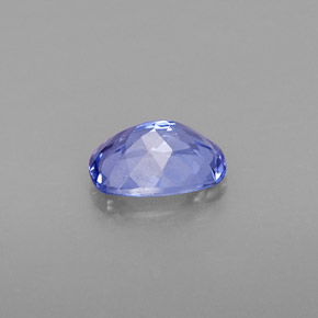 Tanzanita azul natural de 0,81 ct, corte cojín, VVS