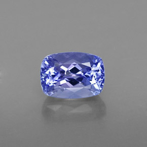 Tanzanita azul natural de 1,21 ct, corte cojín, VS-SI