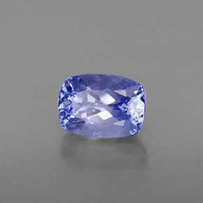 Tanzanita azul natural de 1,21 ct, corte cojín, VS-SI